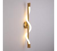 Approches murales de tube incurvé Vanité de salle de bain luminaires, 360 ° Lumineuses lumières murales de chambre à coucher Lumière murale de lit de chambre à coucher, lampe murale à LED 3000K pour