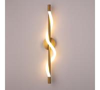 Approches murales de tube incurvé Vanité de salle de bain luminaires, 360 ° Lumineuses lumières murales de chambre à coucher Lumière murale de lit de chambre à coucher, lampe murale à LED 3000K pour