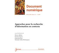 Approches pour la recherche d'information en contexte docume - Bellot - Hermes Science Publications - broché - Livre