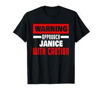 Approchez Janice avec Prudence Funny Janice Name T-Shirt Graphique avec Valeur