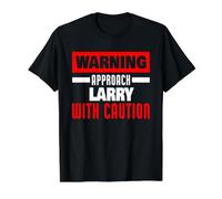 Approchez Larry avec Prudence Nom drôle de Larry T-Shirt Graphique avec Valeur, Homme, Noir, M