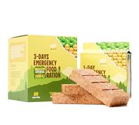 Approvisionnement alimentaire d'urgence 3 jours 72 heures Barres à biscuits ananas MRE Repas militaire 2024 Kit de survie - Durée de vie de 20 ans Fournitures de camping randonnée