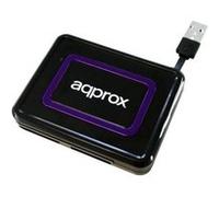 approx appCRDNIB - Lecteur de carte (MS, MS PRO, MMC, SD, MS Duo, MS PRO Duo, CF, microSD, carte SIM) - USB 2.0