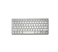 Approx APPKBBT02S Bluetooth QWERTY Espagnole Argent, Blanc Clavier - Claviers (sans Fil, Bluetooth, QWERTY, Argent, Blanc)