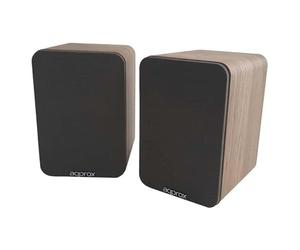 APPROX - Enceintes auto-amplifiées APPSPK02 - Boîtier en bois - 30 W + 30 W RMS - Bluetooth - RCA - coaxial - optique - USB - Télécommande (Chêne)