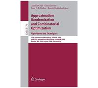 Approximation, Randomization And Combinatorial Optimization. Algorithms And Techniques