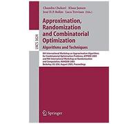Approximation, Randomization And Combinatorial Optimization. Algorithms And Techniques