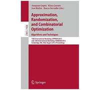 Approximation, Randomization, And Combinatorial Optimization. Algorithms And Techniques