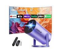 [Apps intégrées & 2026 Upgraded] Mini Vidéoprojecteur Supporte 4K 1080P avec 5G WiFi 6 Et BT 5.2 Le Projecteur Soutien Rotation 180° Portable Projecteur Video Applicable Laptop/HDMI/TV Stick,Violet