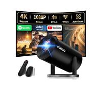 [Apps intégrées & 2026 Upgraded] Mini Vidéoprojecteur Supporte 4K 1080P avec 5G WiFi 6 Et BT 5.4 Le Projecteur Soutien Rotation 180° Portable Projecteur Video Applicable Laptop/HDMI/TV Stick,Negro
