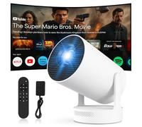 [Apps intégrées] Projecteur Video 2025 Upgraded Vidéoprojecteur avec WiFi 6 et BT 5.4 Mini Projecteur Supporte 4K 1080P Auto Keystone Compatibile avec HDMI/TV Stick Laptop Electric Focus (RTR300)