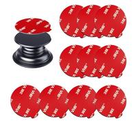 APPS2Car Lot de 10 adhésifs double face 3M pour support de douille - Ruban adhésif VHB de rechange pour téléphone - Poignée pliable et support arrière de 35 mm