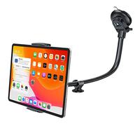 APPS2Car Support Tablette Voiture 35,6 cm à long bras anti-vibration réglable à 360 degrés pour tablette de 7,9 à 11 pouces, support de tableau de bord, iPad, support à ventouse solide pour camion/van