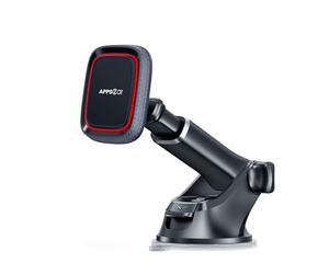 APPS2Car Support Téléphone Voiture Magnétique, pour Tableau Bord/Pare-Brise Support, Porte Téléphone Voiture avec Bras Télescopique Réglable, 6 Aimants Puissants pour Tous Les Téléphones Portables
