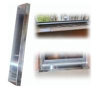 Appui de Fenêtre, Couvre-rebord De Fenêtre, Profilé de fenêtre lisse for balcon de chambre, rallonge de fenêtre recoupable(160x20cm(63x7.8in))