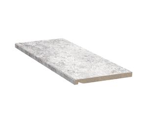 Appui de fenêtre marbre gris clair, tablette de fenêtre intérieur, werzalit compact, 100x50 mm, configurer individuellement