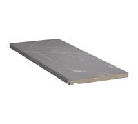 Appui de fenêtre marbre gris, tablette de fenêtre intérieur, werzalit compact, 100x50 mm, configurer individuellement