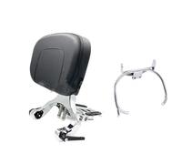 Appui-dos De Moto Pour Piaggio Vespa GTS 300, Dossier Passager Polyvalent Avec Porte-bagages Pliable Moto Passager Sissy Bar(2 Vespa 300 Chrome)