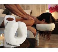 Appui-Tête de Massage Visage vers Le Bas - sans Table ni Chaise de Massage - Réglable par Un Seul Serrage - Léger, Compact et Pliable - Particuliers et Professionnels Bien-être - Fabriqué en France