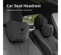 Appui-tête de siège intérieur de voiture, oreiller de cou en fourrure, accessoires de soutien lombaire pour Tesla modèle 3 modèle S modèle X modèle Y Roadster