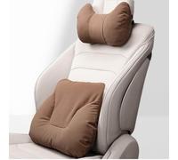 Appui-tête et Coussin Lombaire Auto pour Audi A5 Coupe 2door B8 2007-2016, Cuir Kit de Repose-tête et Soutien Lombaire Respirant,Brown