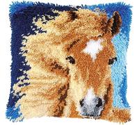 Appuie-tête 3D - DIY Latch Hook Kits Broderie Tapis Set Couture Housse D’Oreiller Canapé Housse De Coussin Kits D’Artisanat, Kit De Fabrication De Tapis pour Les Débutants, Ki, I