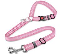 Appuie-tête de Voiture 2 en 1 for Chien, réglable, réfléchissant, avec Boucle et Clip for Ceinture de sécurité, for Chiots et Grands Chiens(Purple (no Clip))