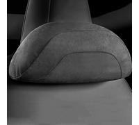 Appuie-tête de Voiture, Support Lombaire pour Tesla Model Y Juniper 2025 Coussin de Nuque, Coussin Lombaire, Dossier de siège, Accessoires en Coton,Headrest-Black A