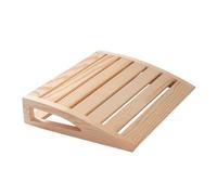 Appuie-tête en bois pour sauna - 38 x 31 x 7 cm - En bois massif - Ergonomique - Pour relaxation ou repose-pieds - Utilisable - Accessoire de sauna