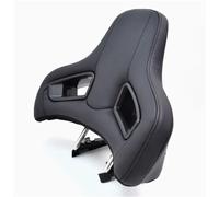 Appuie-tête en Cuir polyuréthane pour sièges de Voiture de Sport avec Coussin de Nuque Confortable en Mousse Froide, Modification intérieure(Black Stripe)