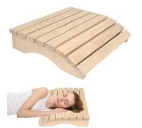 Appuie-tête ergonomique en bois durable - Coussin de sauna confortable - Accessoire pour sauna en baril, hammam ou spa à la maison - 35 x 32 x 8,5 cm