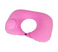 Appuie Tete Voiture 1pc Neck Pillow Travel Pillows Airplanes Inflatable Super Light Portable U-Shape Automatic Cervical(Pink)