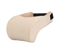 Appuie Tete Voiture Breathable Bull Head Pillow Headrest Lumbar Support Leather Neck Automotive Decorative Products Memory Cotton(Beige)