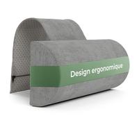 Appuie Tete Voiture, Coussins de dou avec contrepoids, 100% Mousse à mémoire de Forme, taie d'oreiller Lavable, Coussin Boudin, cale Nuque, Rouleau liège, Coussin Chaise Gamer, Neck Pillow