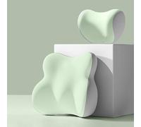 Appuie-TêTes Et Supports Lombaires Voiture pour MG Marvel R 2000-2024, Coussin De Soutien Lombaire Appuie-TêTe Confortable SièGe Nuque Ergonomique,H/Green