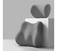 Appuie-TêTes Et Supports Lombaires Voiture pour MG Marvel R 2000-2024, Coussin De Soutien Lombaire Appuie-TêTe Confortable SièGe Nuque Ergonomique,E/Grey