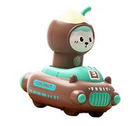 Appuyez et allez dans les véhicules - Fruit Press Go Car Toy, Kids Press & Go Car | Jouet de voiture activé par la presse sur le thème des fruits de dessins animés avec tête rotative à 360°