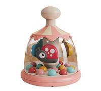 Appuyez et tournez Le Jouet pour, Jouets rotatifs pour bébés, Jouet Rotatif de carrousel pour, Apprentissage et développement interactifs avec Jouet sonore, améliore la Force de