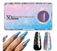 Appuyez longuement sur les ongles, pointes d'ongles en amande | Conseils pour les ongles en gel 3D - Kit de manucure polyvalent pour la vie quotidienne, les fêtes, le shopping, les rendez-vous et le t