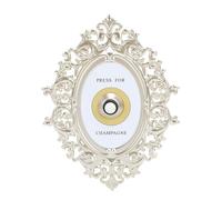 Appuyez pour le Bouton de Champagne, Sonnette Décorative pour la Maison, Presse en Fer de Style Français Rétro, Se Fond Parfaitement dans N'importe Quel Décor, Bien Conçue avec