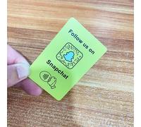 Appuyez pour nous trouver sur Instagram Facebook lié dans les cartes Universal NFC Tap Augmentez vos avis sur Google Review Card - Type Snapchat