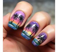 Appuyez Sur Des Clous Pointes Françaises Fausses Ongles Carrés Faux Avec Des Noix Conceptions D'arbres Complets Couvertures Artificielles Acrylique Press