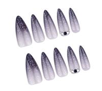 Appuyez Sur Des Ongles D'amande Faux Ongles Coller Des Coups Sur Les Faux Acryliques Artificiels Pour Les Conceptions Talons Nr Nail D'amande