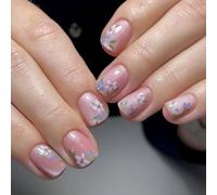 Appuyez Sur Des Ongles French Tip Square Tips Designs Fake Artificial Acrylique Couvoirs Complets En Acrylique Faux Design Faux Nail