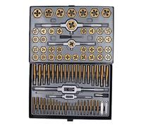 Appuyez sur Die Set Plated Carbide ALLIAG 86PCS Filetage de filetage Kit d'outils avec boîte de stockage pour réparations mécaniques automobiles