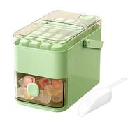 Appuyez sur la carte CUBE ICE - Plateau à glaçons avec couvercle - Plateau glacé congelé avec distributeur de couvercle - Maker Iceecaps en silicone facile à relâcher pour congélateur - Sta