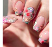 Appuyez sur la fausse colle à broder sur les ongles en cas de faux défauts d'acrylique
