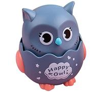 Appuyez sur Le Hibou Coulissant, Jouets en Forme Hibou Pull Back Toy, Jouets Sensoriels Mignons pour Bébés, Press and Go Anniversaire pour 1 2 3 4 Ans Garçons, Filles