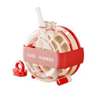 Appuyez sur le refroidisseur de boisson activé Bouteille d'eau de sport avec bacs à glace intégrés pour boissons froides Gym ou bureau. Utilisez une bouteille de bouteille portable pour canette de
