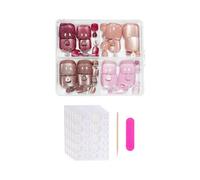 Appuyez Sur Les Ongles Des Orteils Colles Pour Yeux De Chat Sur Des Orteils 96 Pièces Finition UVS Réutilisable Brillante Faux Acrylique Conseils Français Avec Design